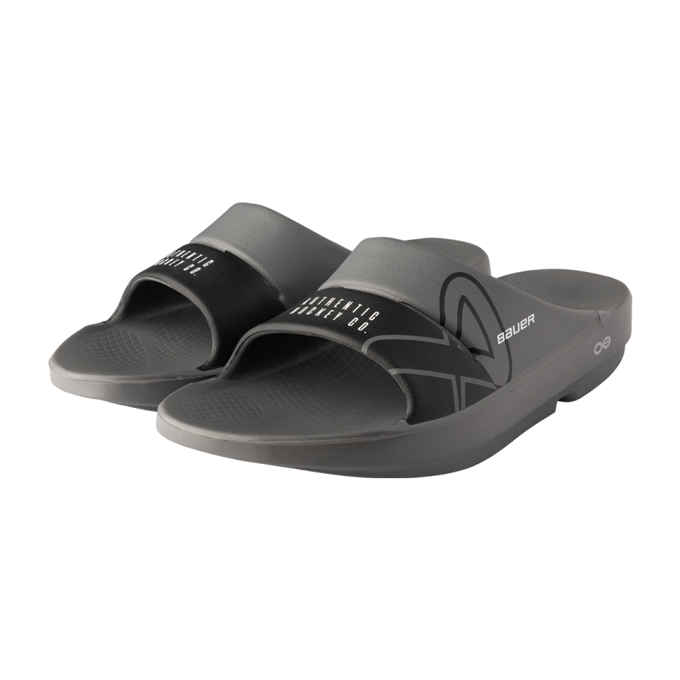 S25 BAUER OOFOS SPORT SLIDE JUNIOR GREY