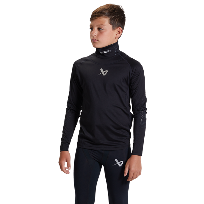 BAUER LS CUT-RESISTANT NECK PROTECT BASE LAYER. YOUTH