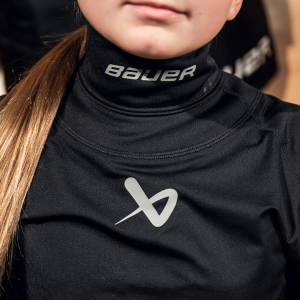BAUER LS CUT-RESISTANT NECK PROTECT BASE LAYER. YOUTH