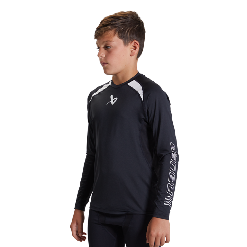 BAUER PERFORMANCE LONGSLEEVE BASELAYER TOP YOUTH