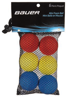 BAUER MINI FOAM BALLS - 6-PACK