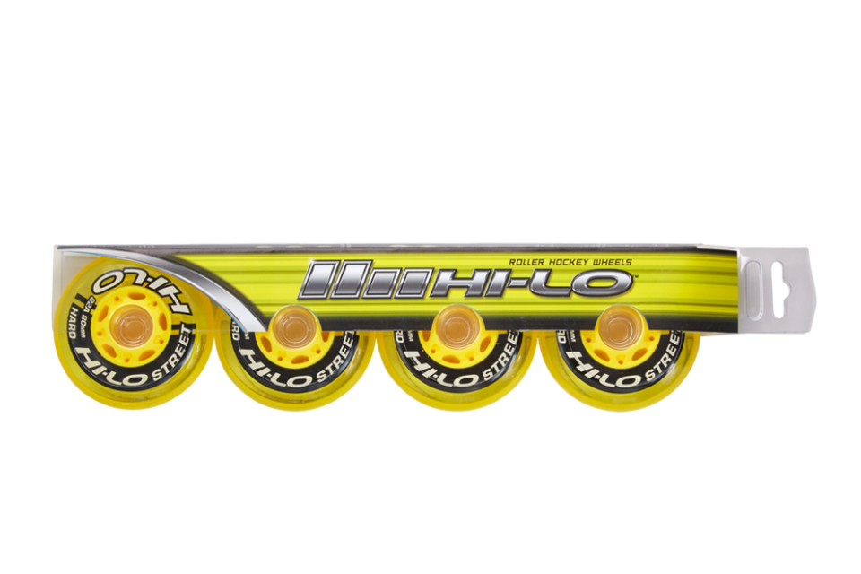 HI-LO STREET ROLLER HOCKEY WHEELS 4PK S19 (OUTDOOR)