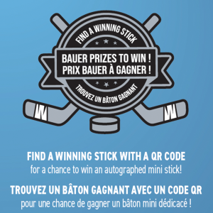 BAUER INTERNATIONAL MYSTERY MINIS® PLAYER STICKS