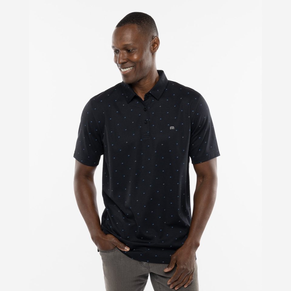 BAUER // TRAVIS MATHEW ON THE SCREWS POLO BLACK