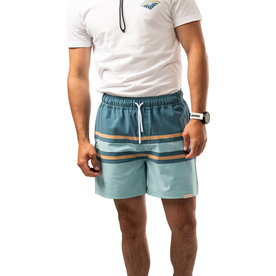 BAUER DEEP END SWIM SHORT AQUA SENIOR