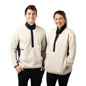 BAUER FLC TEXTURED 1/2 ZIP SENIOR