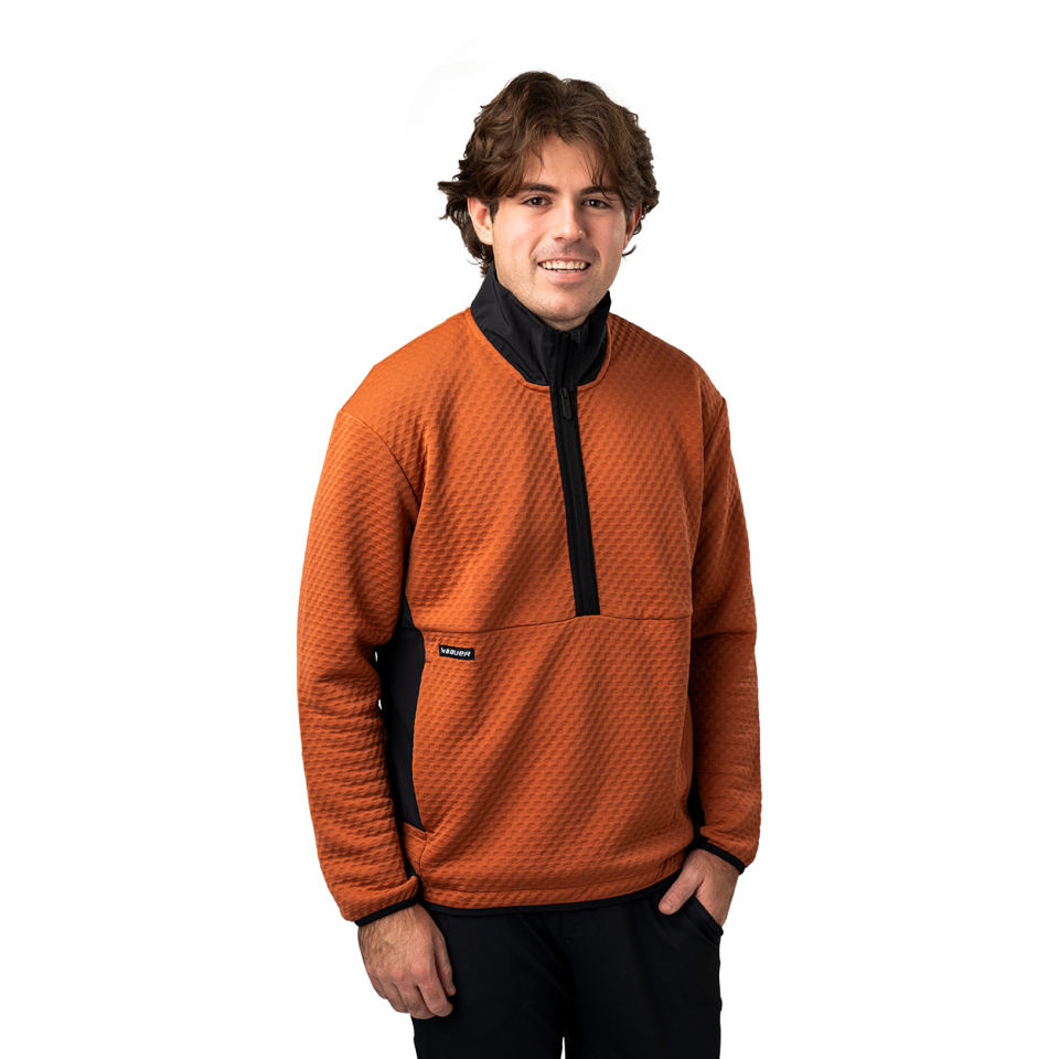 BAUER FLC TEXTURED 1/2 ZIP SENIOR